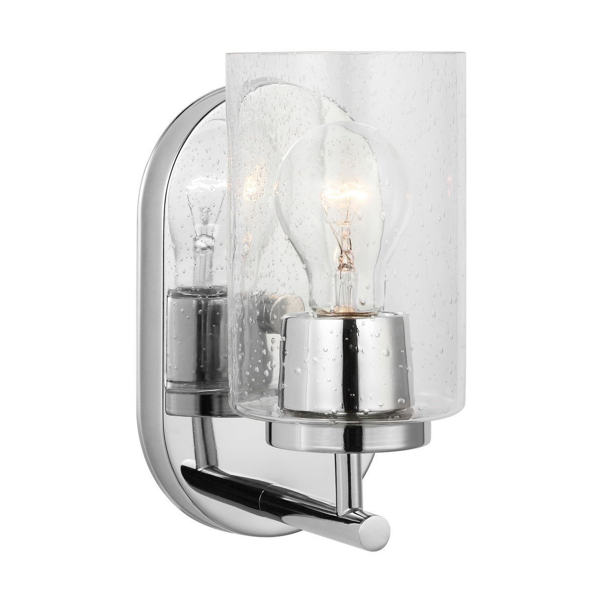 Oslo One Light Bath — Clear Seeded