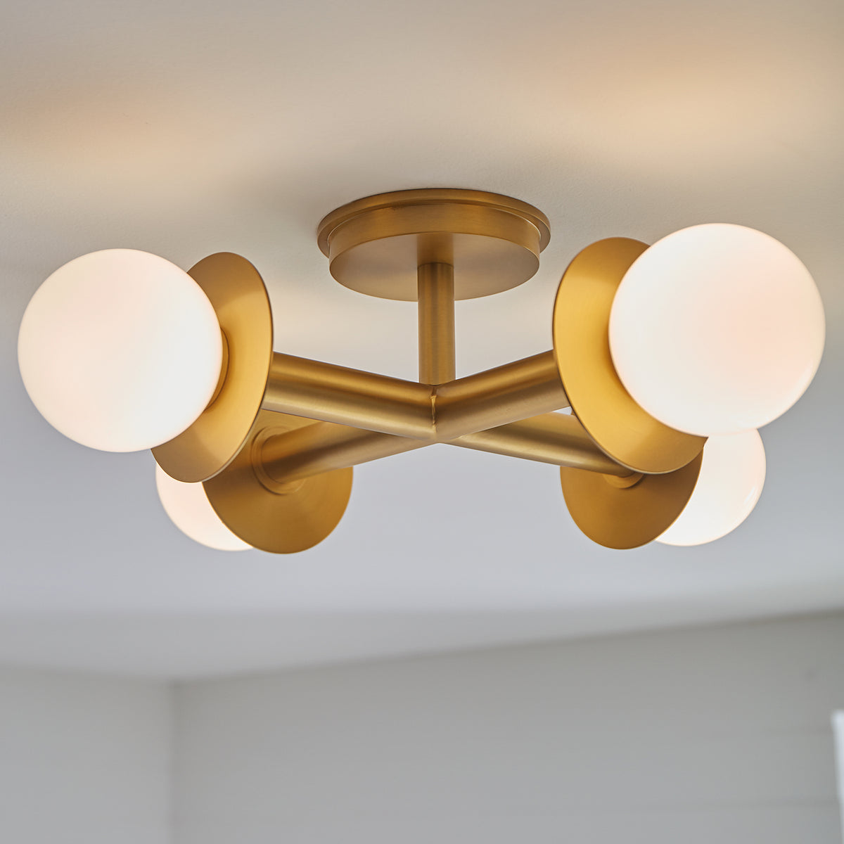 Four Light Semi-Flush Mount