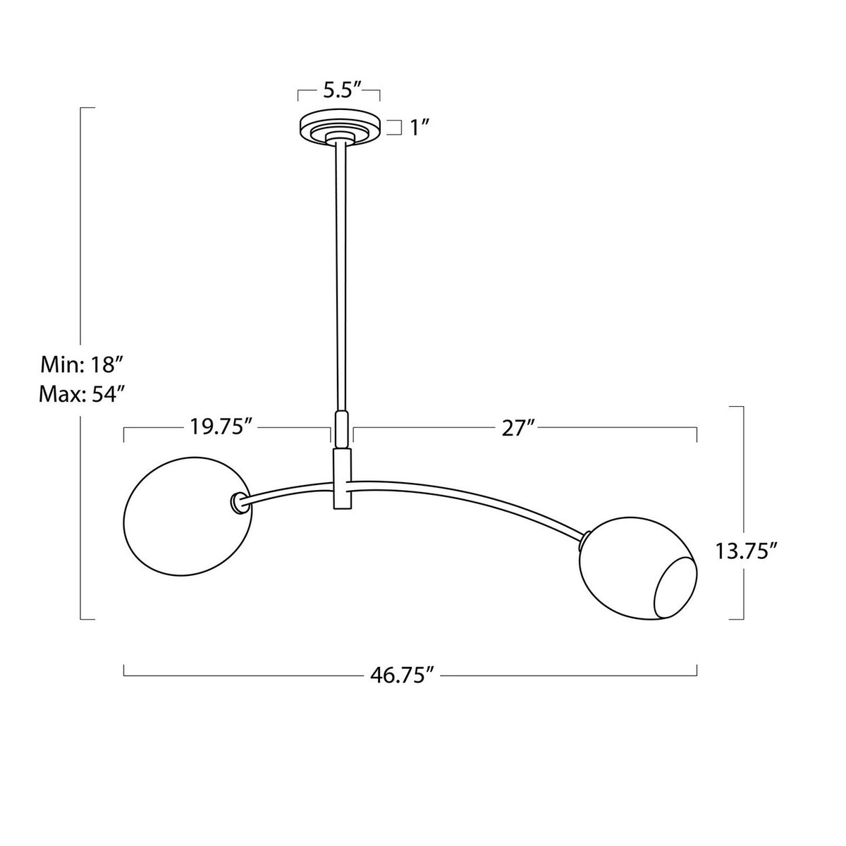 Two Light Pendant