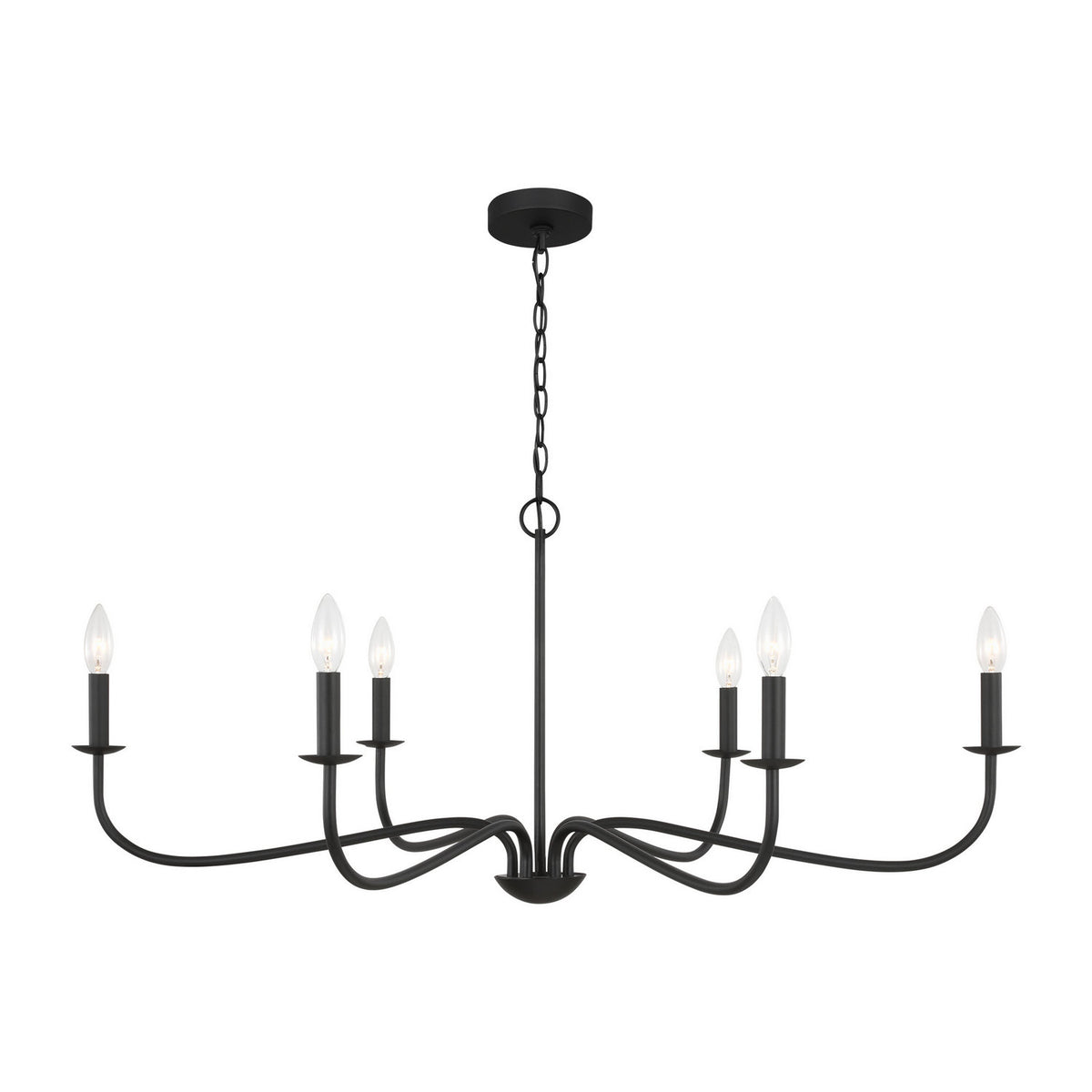 Abells Six Light Chandelier