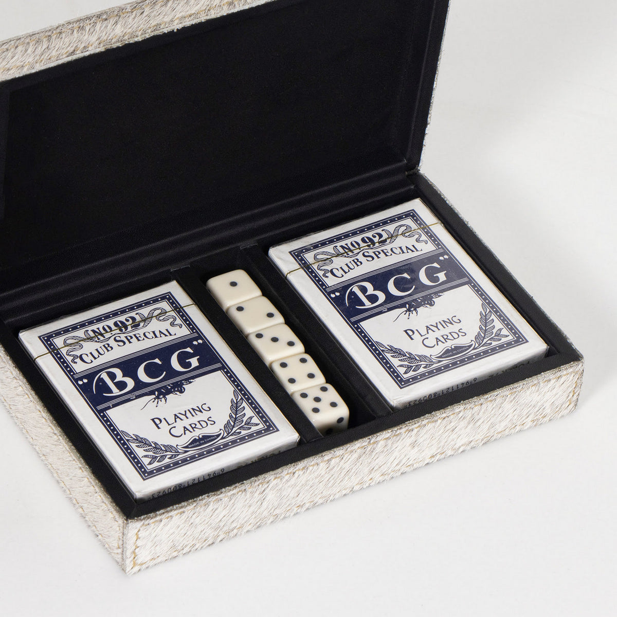 Andres Hair on Hide Playing Card Set