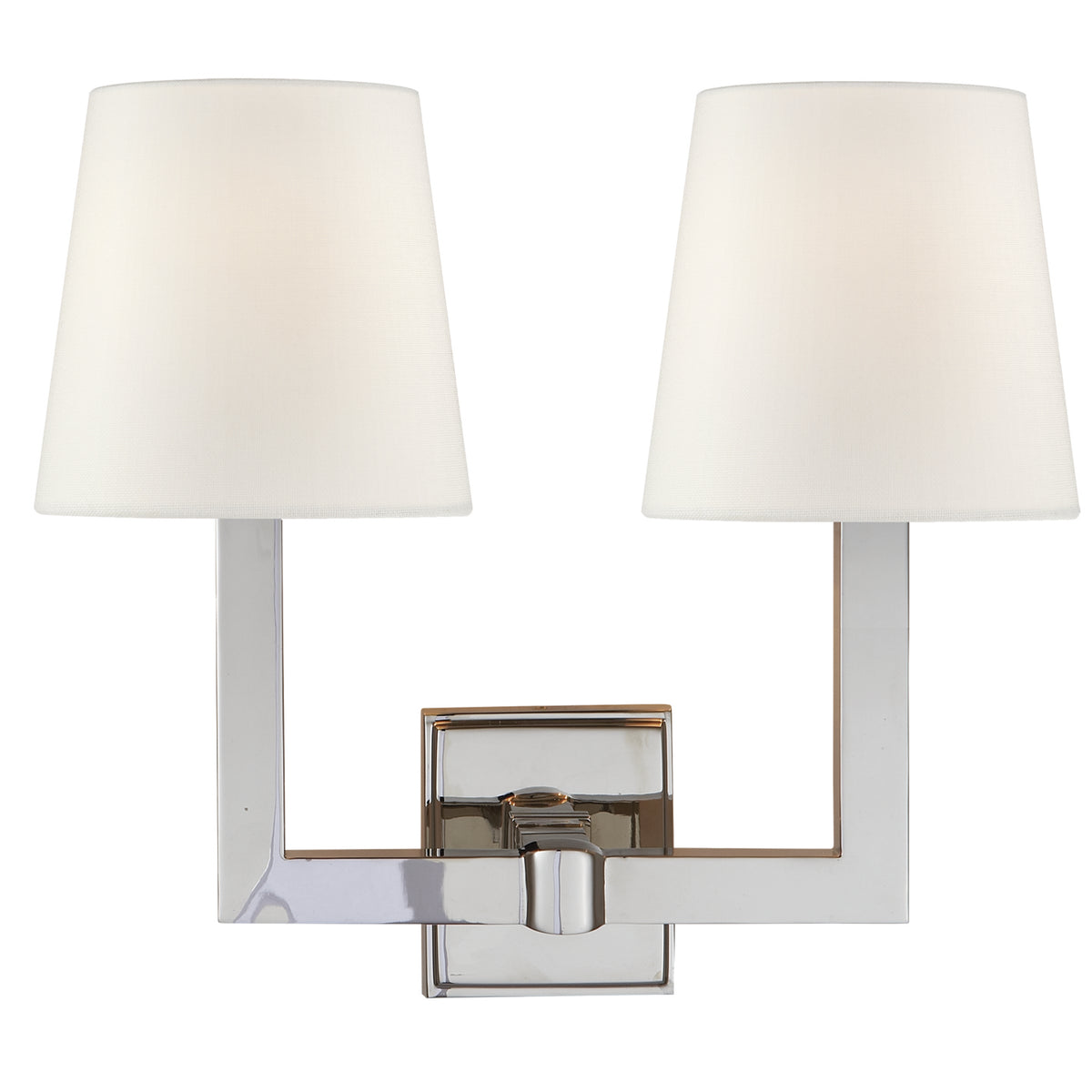 Square Tube Double Sconce — 15"