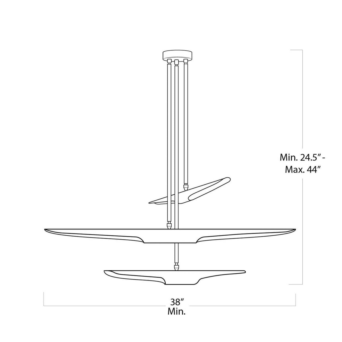 Concorde Six Light Chandelier