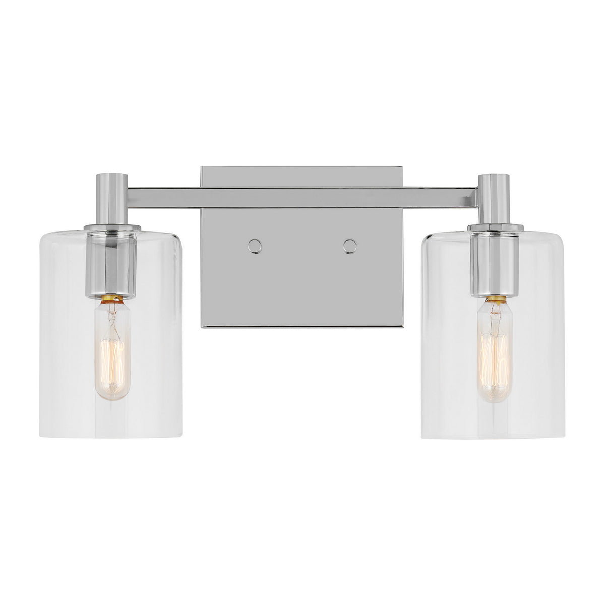 LED Bath Wall Sconce — W: 14.25" × H: 7.75" × D: 6.38"
