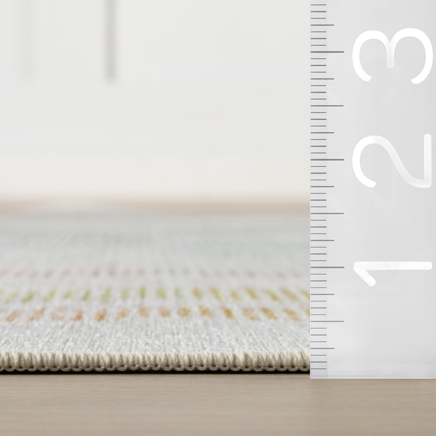 Zarek Novelty Chevron Machine Washable Rug