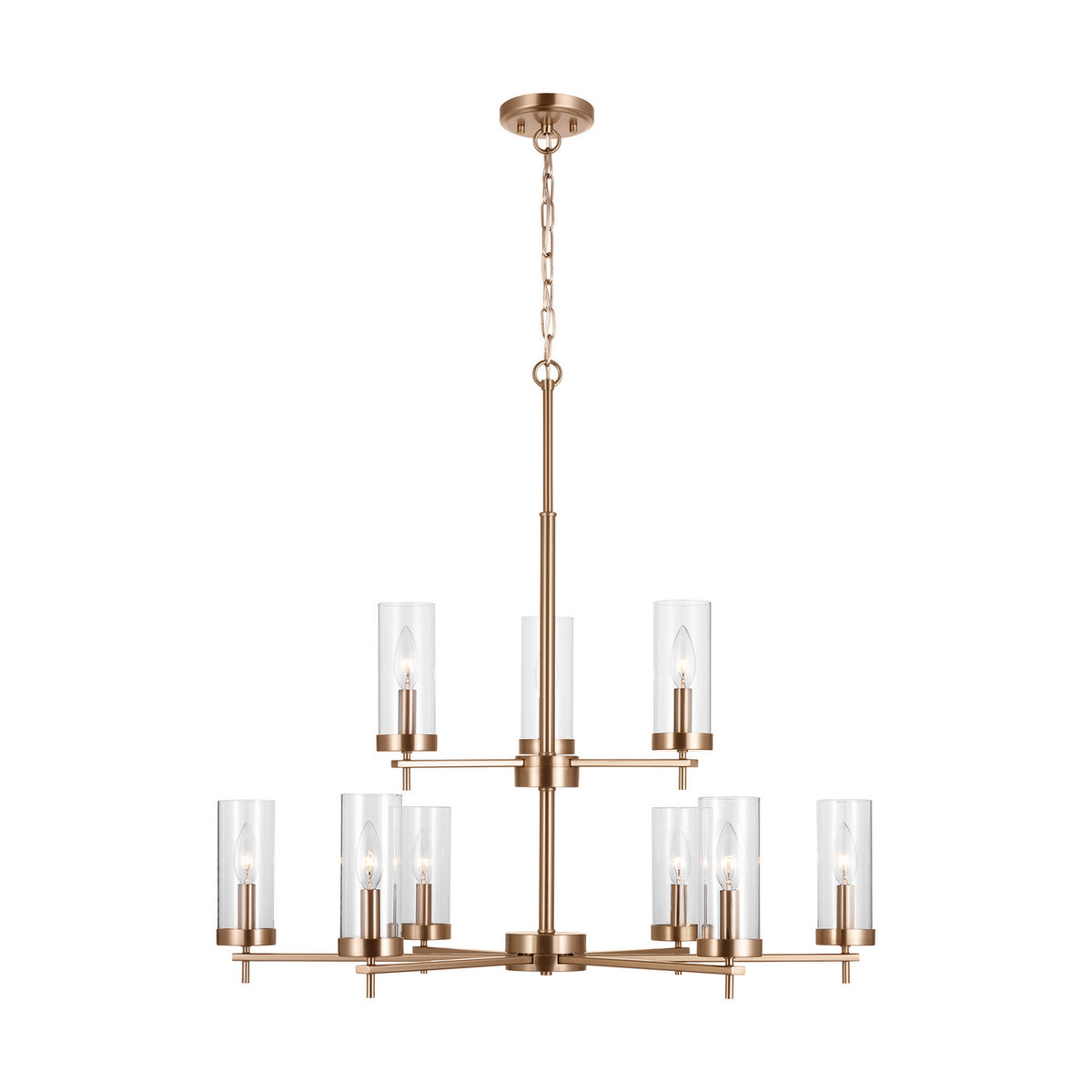 Nine Light Chandelier — 30.25", 60 W