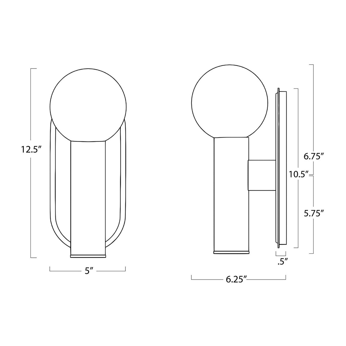 Dion LED Outdoor Wall Sconce