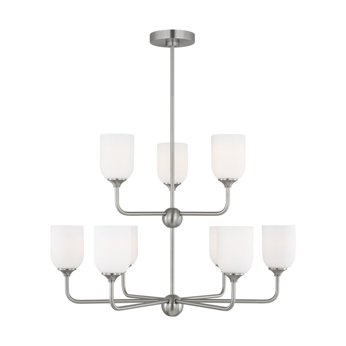 Emile Nine Light Chandelier — 60 W
