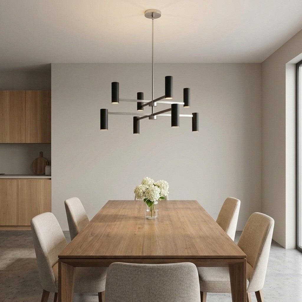 Zentro Eight Light Chandelier