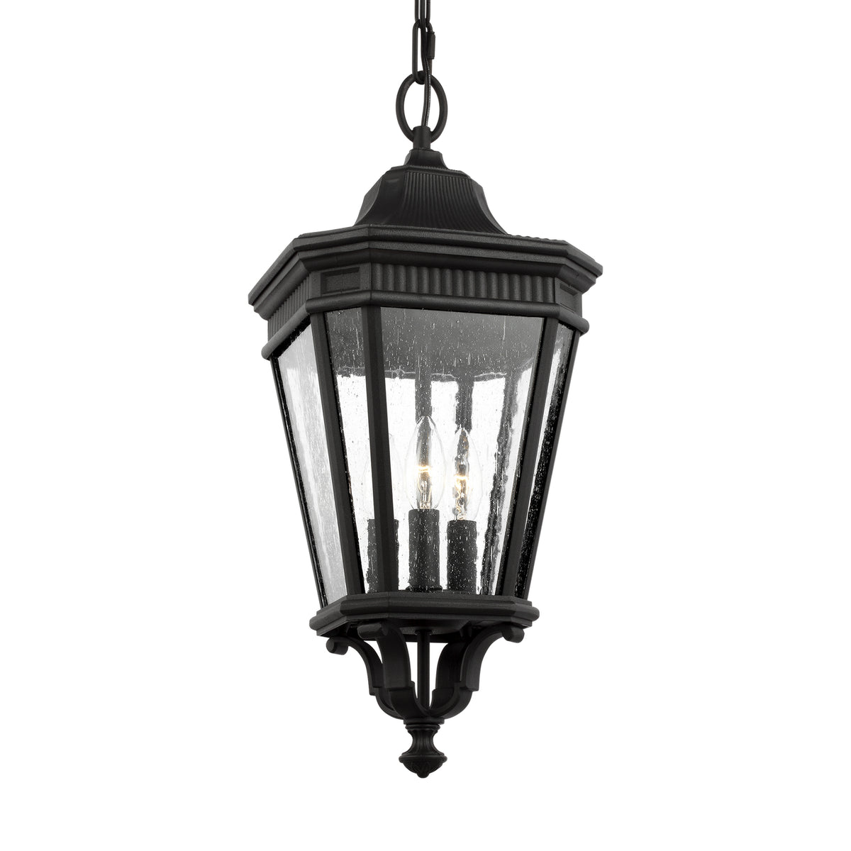 Three Light Hanging Lantern — 21.50"