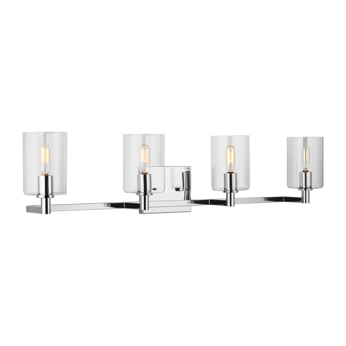 LED Bath Wall Sconce — W: 35.00" × H: 7.75" × D: 6.38"