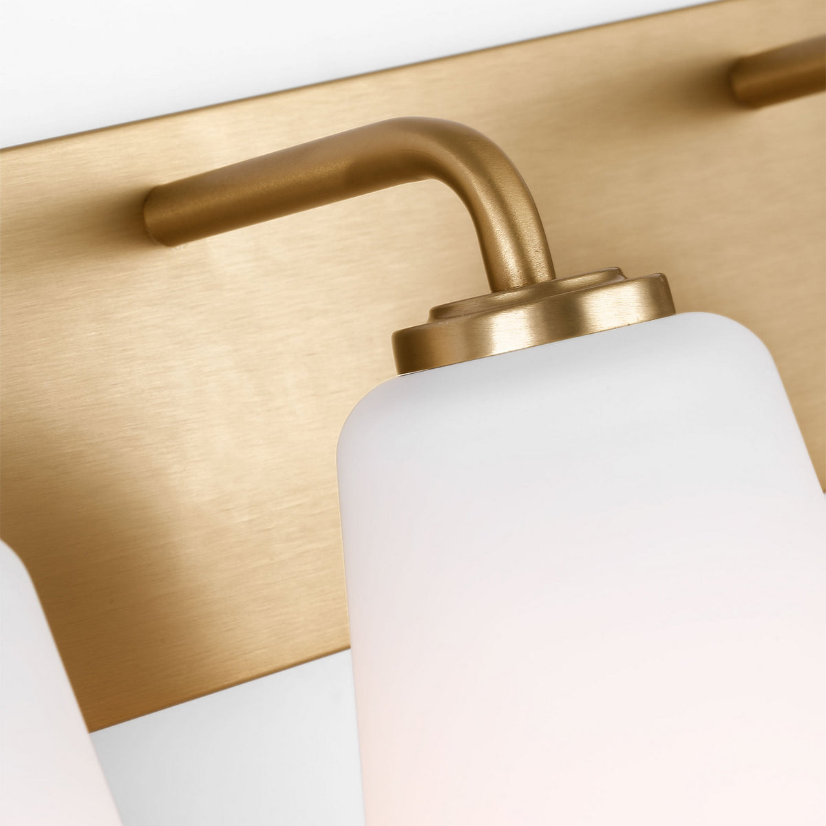 Miles Four Light Bath — Etched white glass