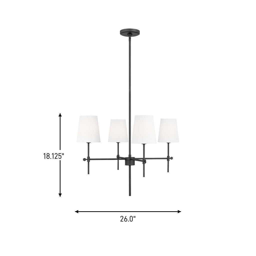 Four Light Chandelier — 26"