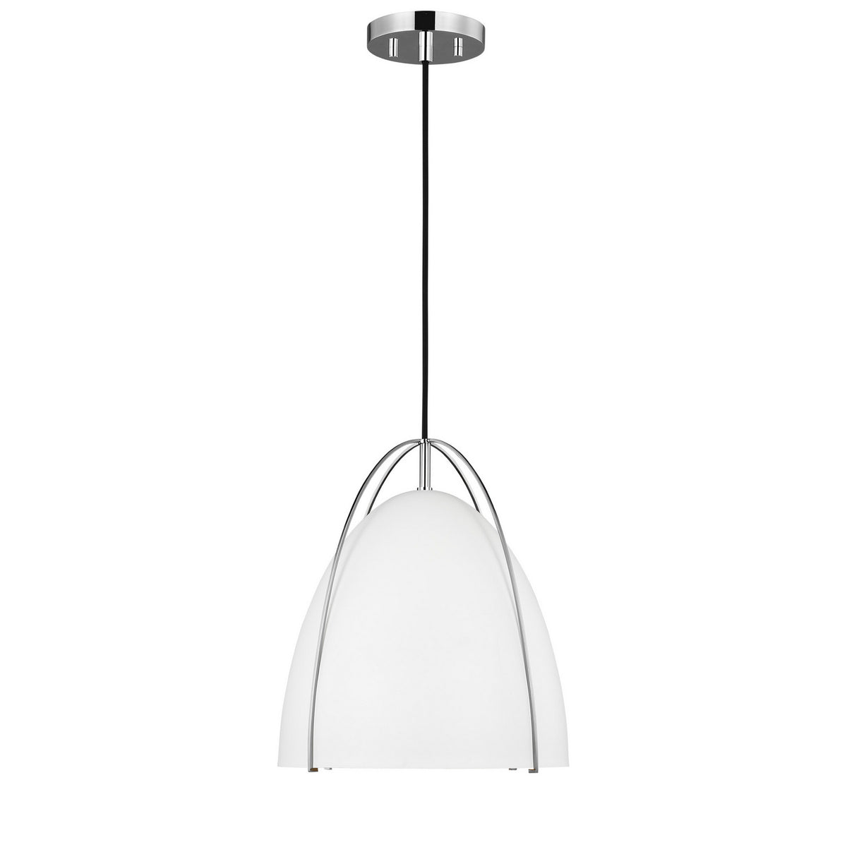 Norman Medium Pendant — Matte White, 75 W