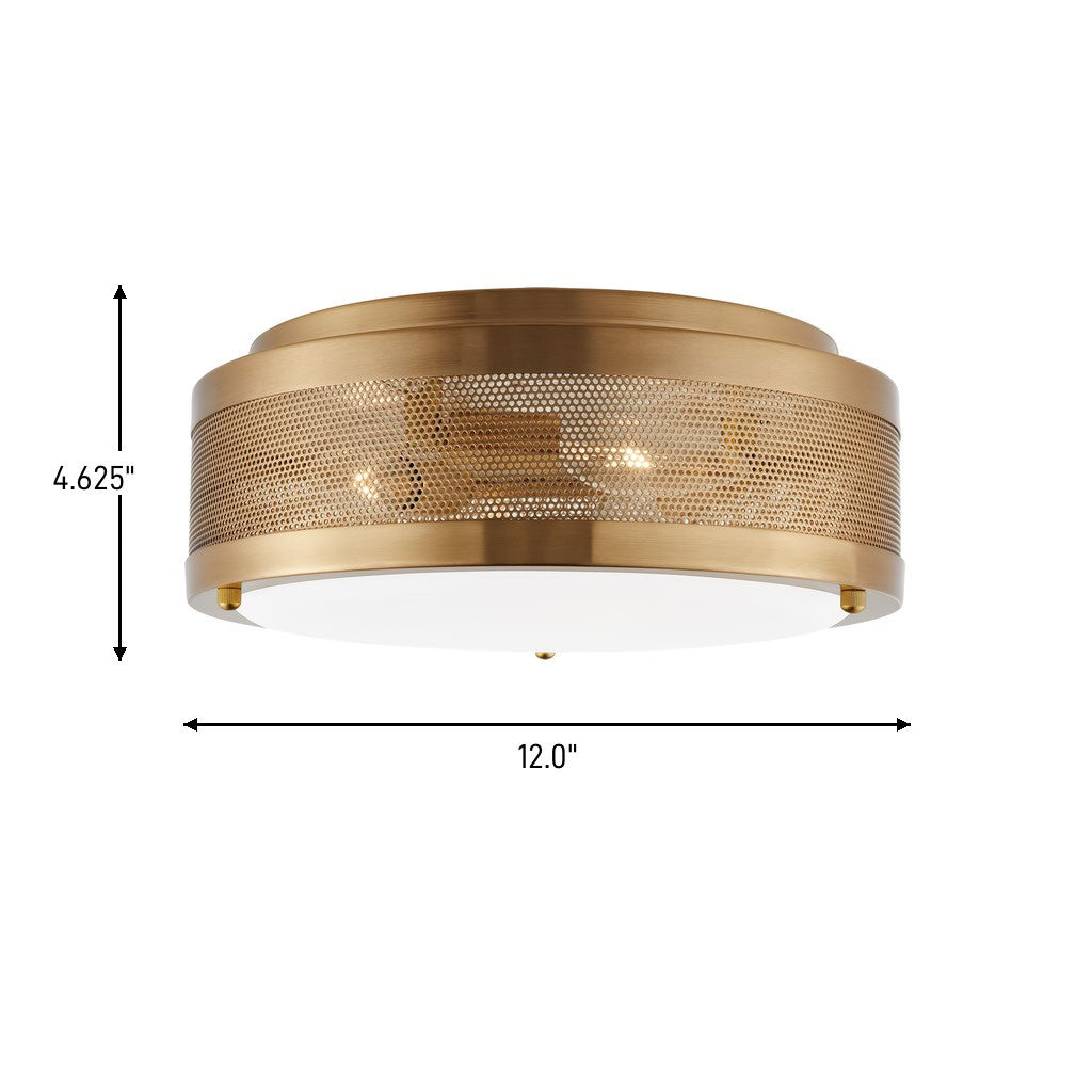 Three Light Flush Mount — 4.63"