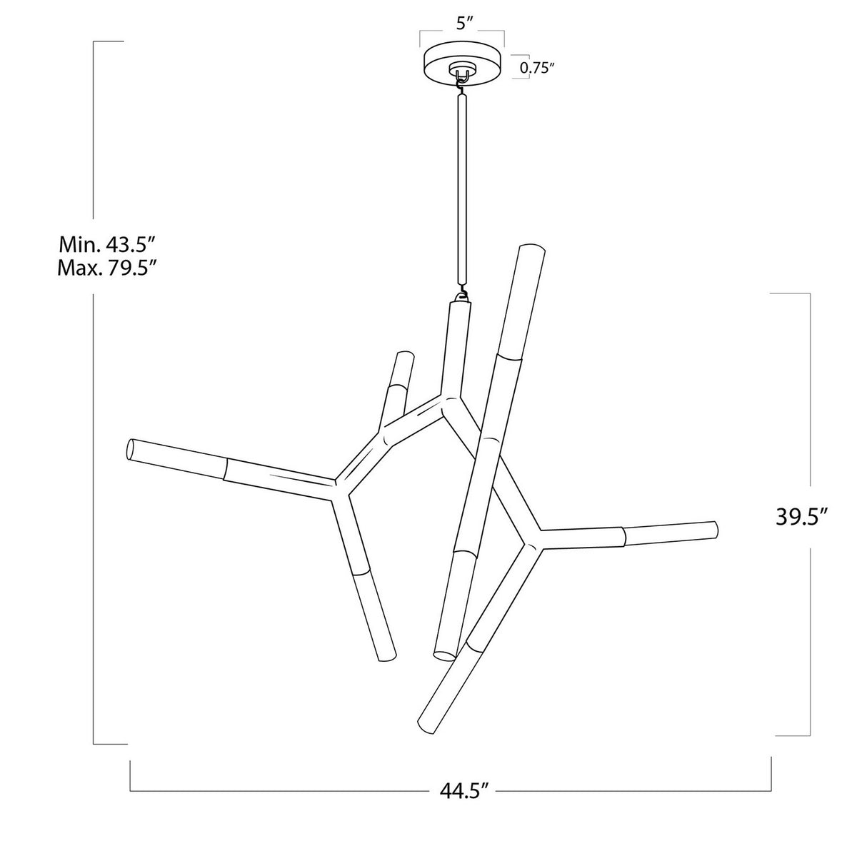 Traveler Seven Light Chandelier