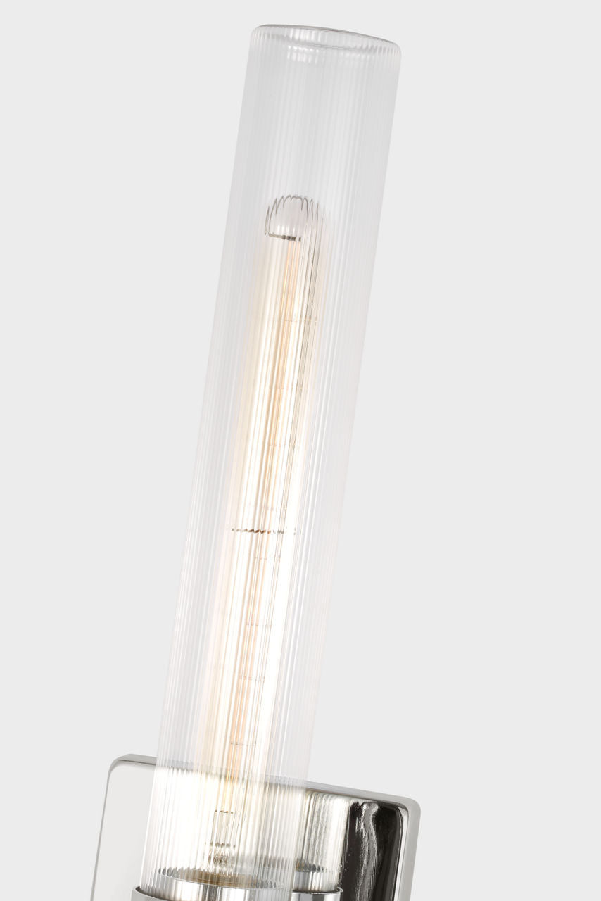 Keaton 30" Vanity Sconce — Clear Fluted