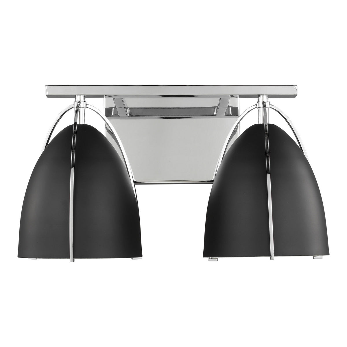 Two Light Wall/Bath — Midnight Black, 9 W