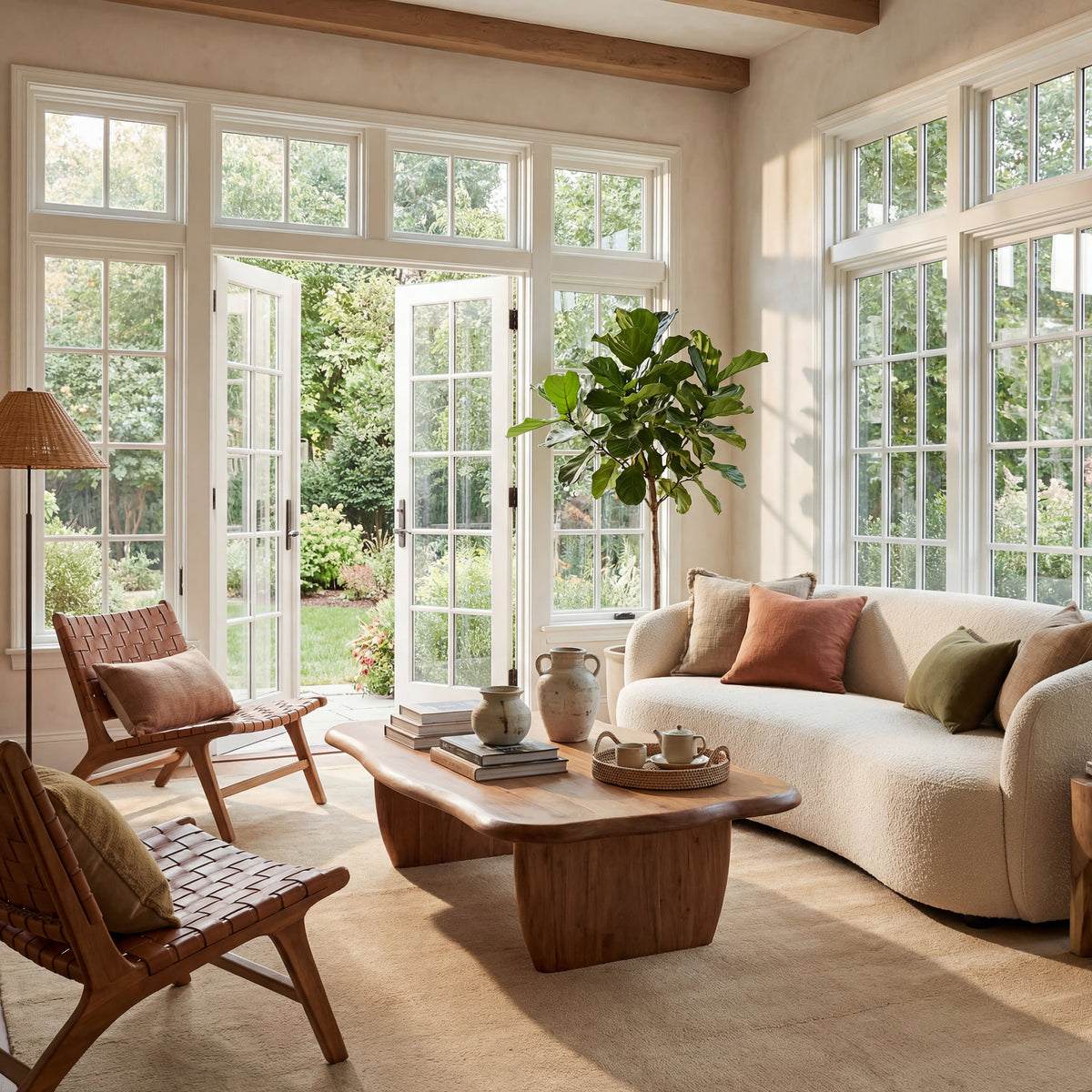 Dash & Albert Gania Modern Rug in Ivory, photo 2