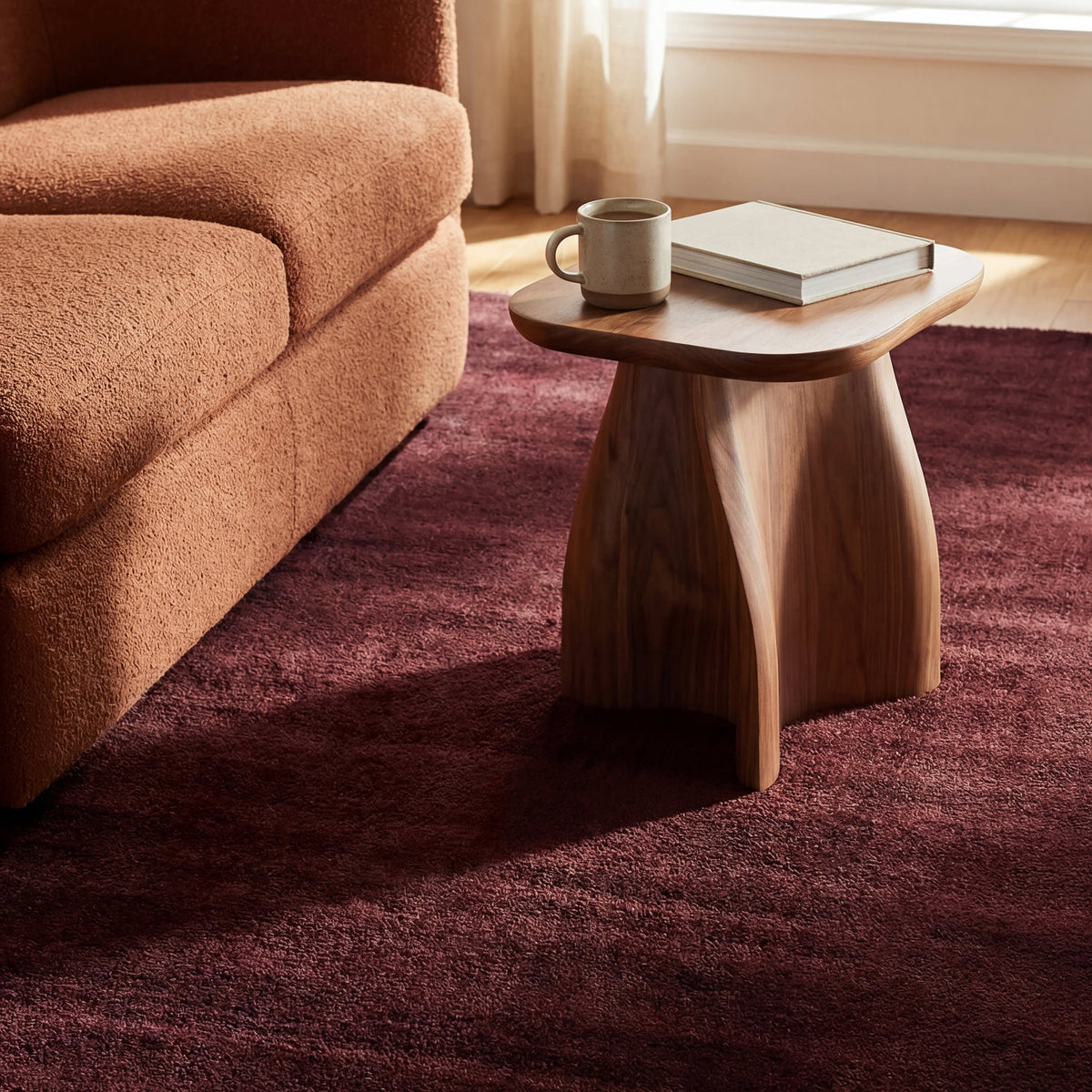 Dash & Albert Gania Modern Rug in Wine, photo 8