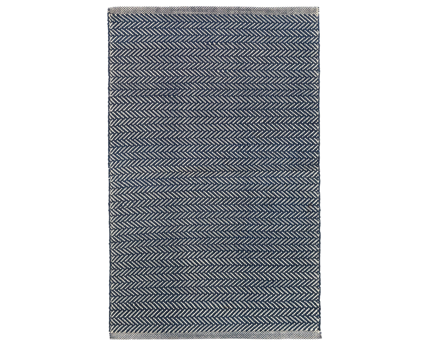 Rug with a Herringbone Handwoven pattern on a plain background