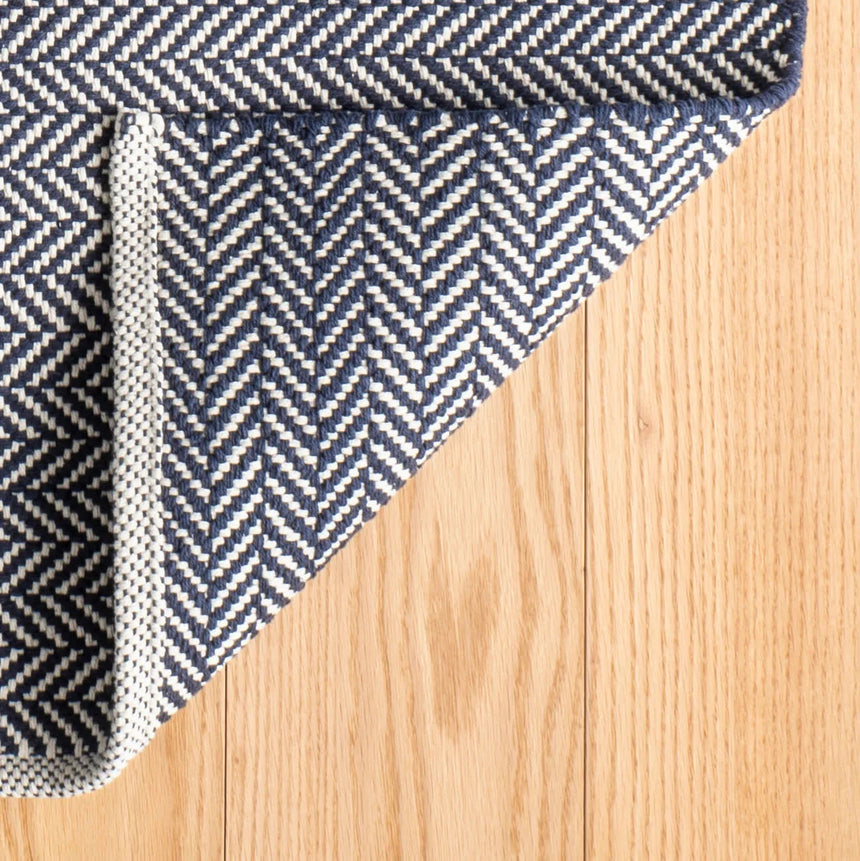 Herringbone Handwoven Cotton Rug