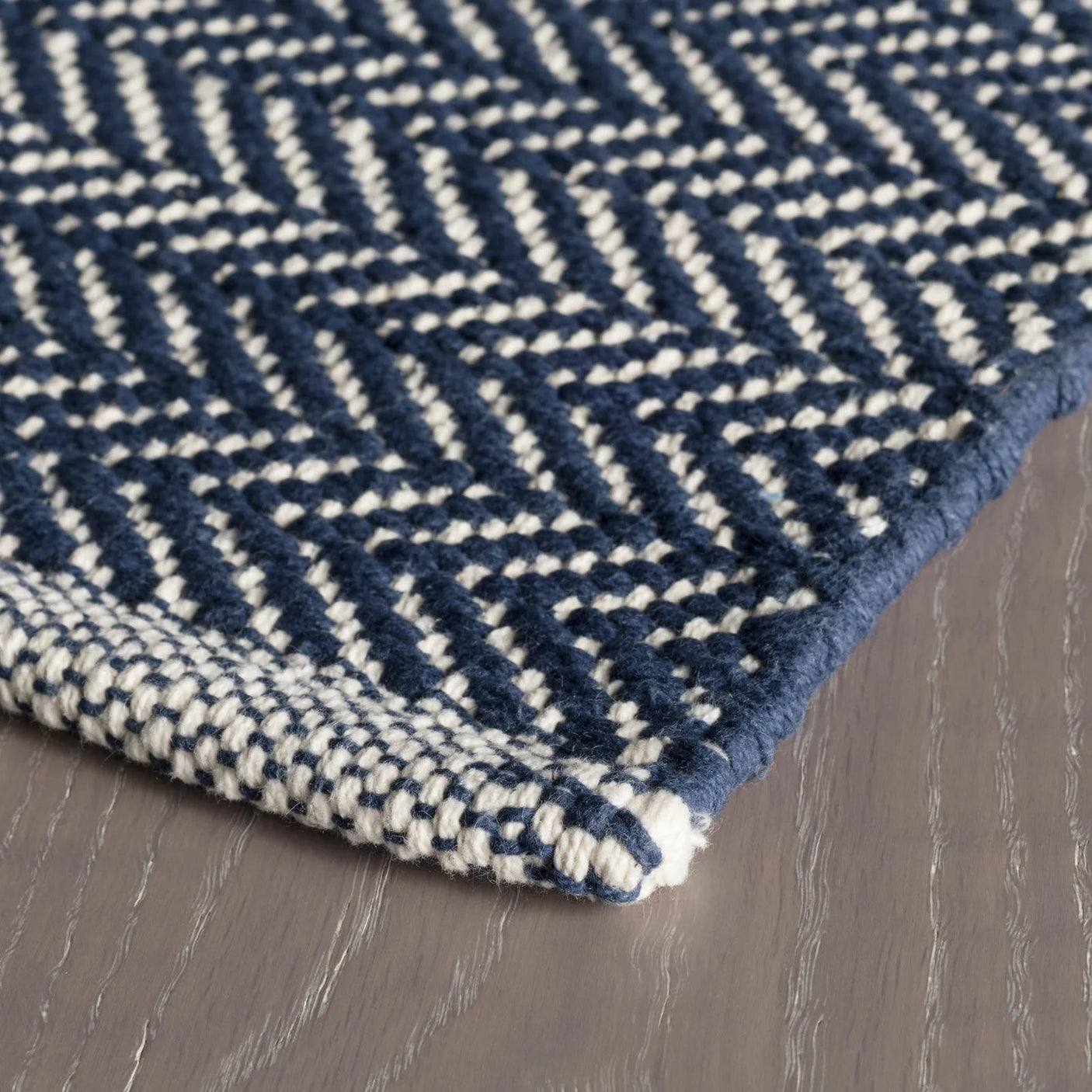 Herringbone Handwoven Cotton Rug