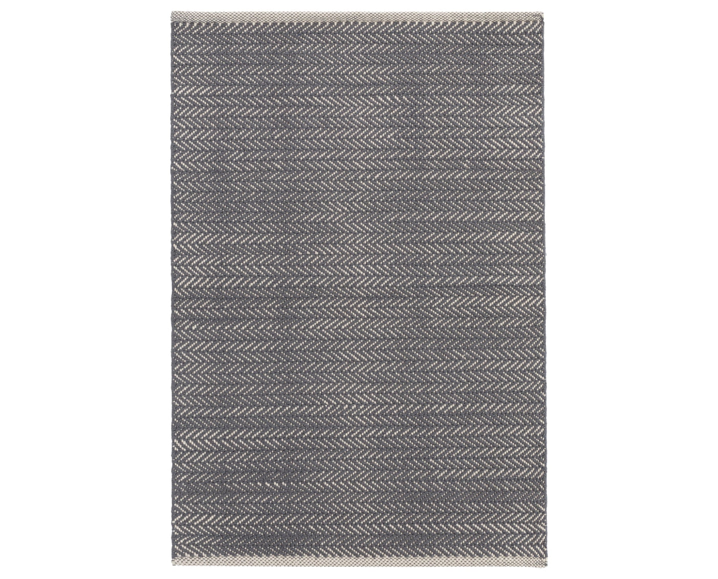 Rug with a Herringbone Handwoven pattern on a plain background
