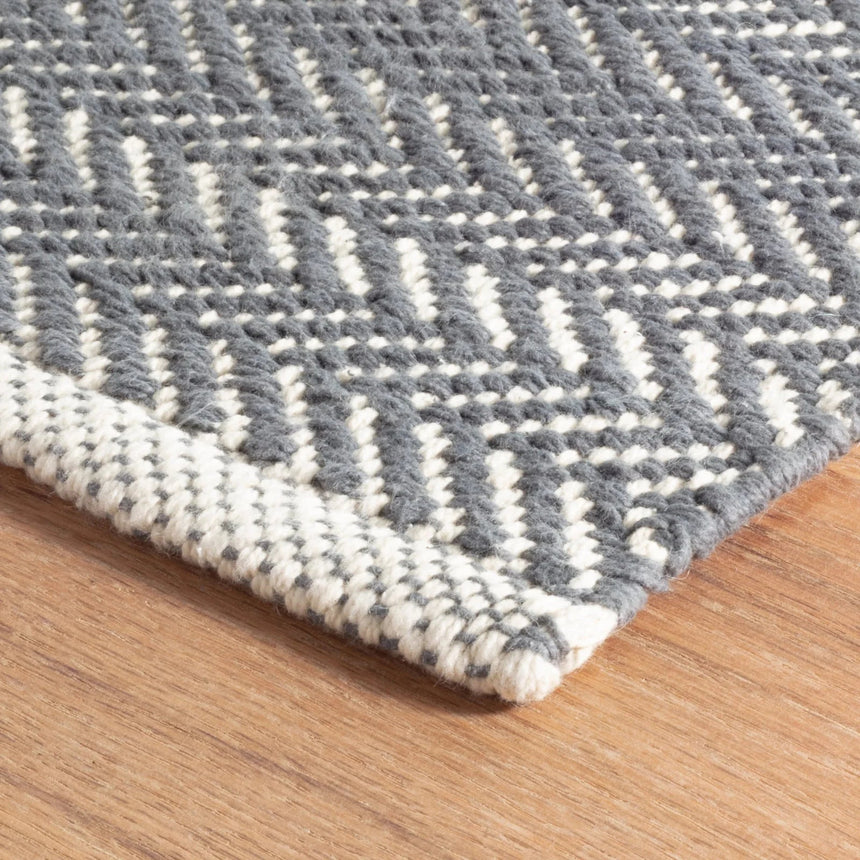 Herringbone Handwoven Cotton Rug