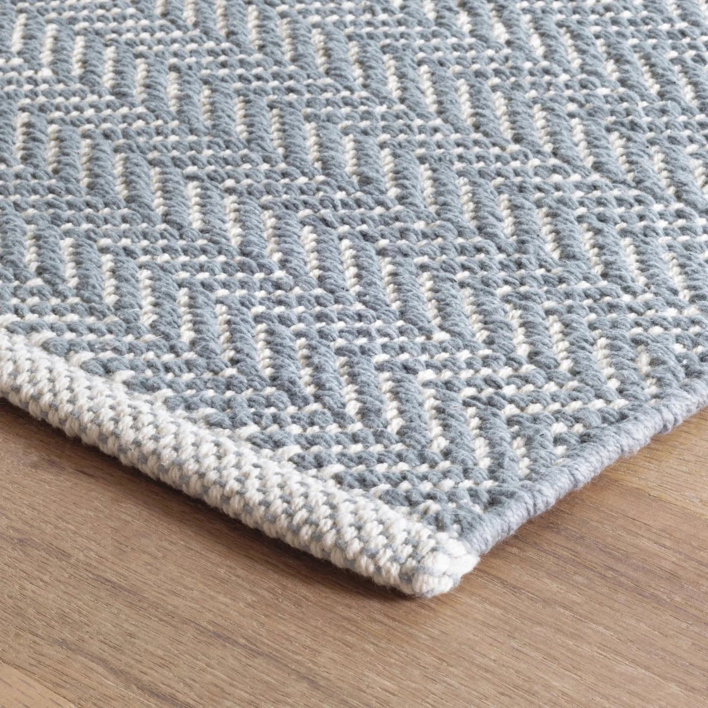 Herringbone Handwoven Cotton Rug