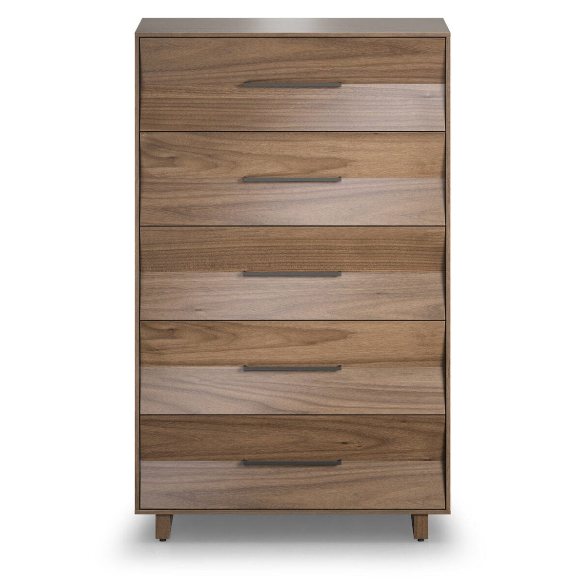 BDi KAVA 5-Drawer Chest in Natural Walnut, on white