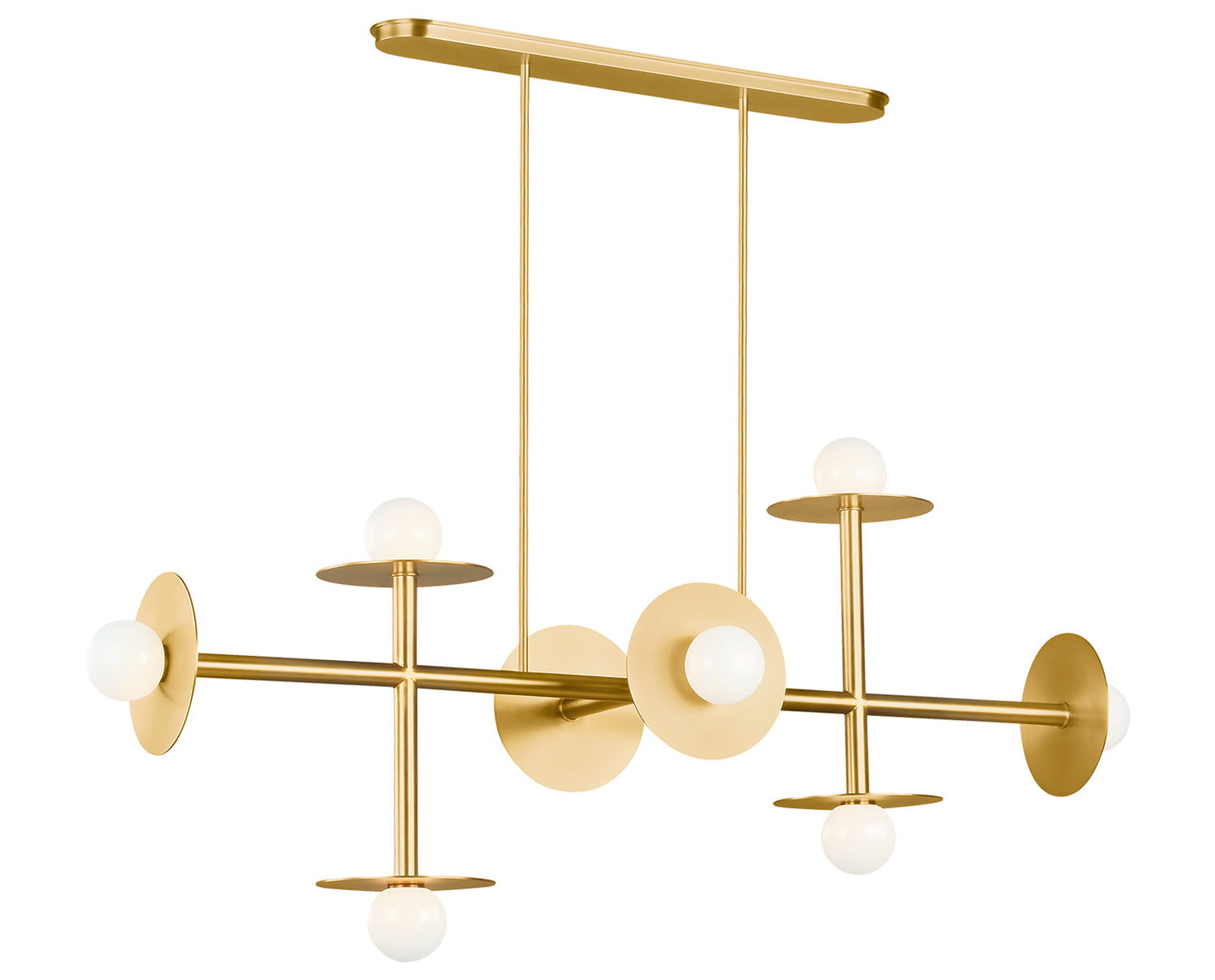 Nodes Large Linear Chandelier