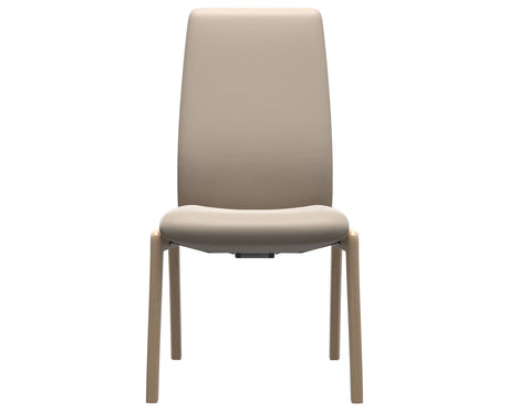 Laurel | High Back Dining Chair with D100 Vertical Legs