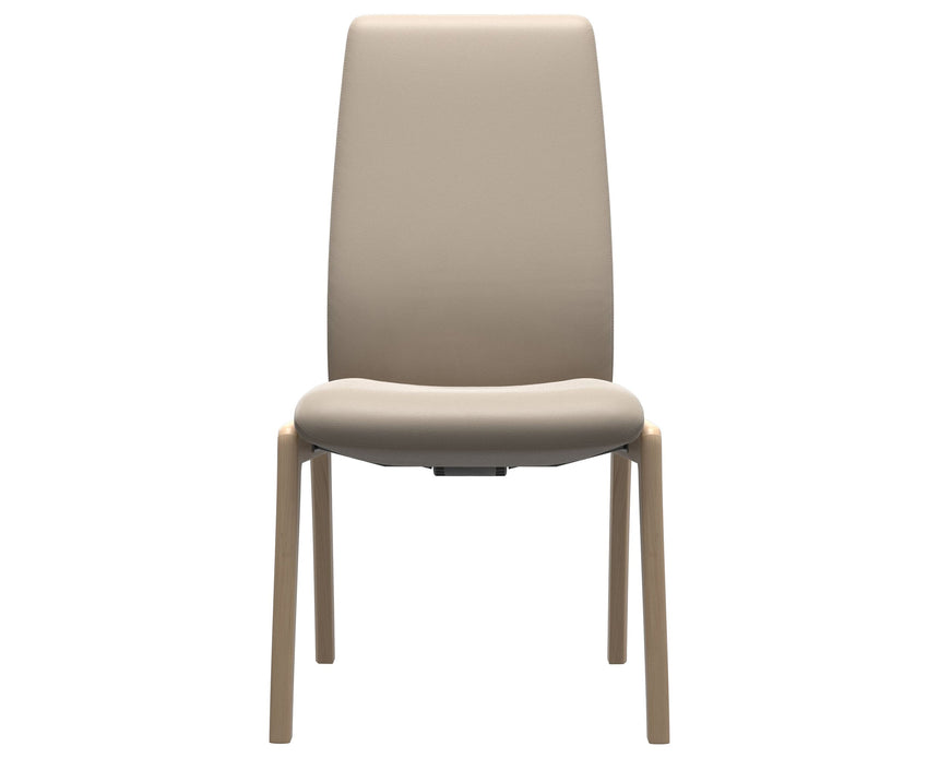 Laurel | High Back Dining Chair with D100 Vertical Legs