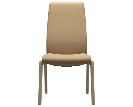 Laurel | High Back Dining Chair with D100 Vertical Legs
