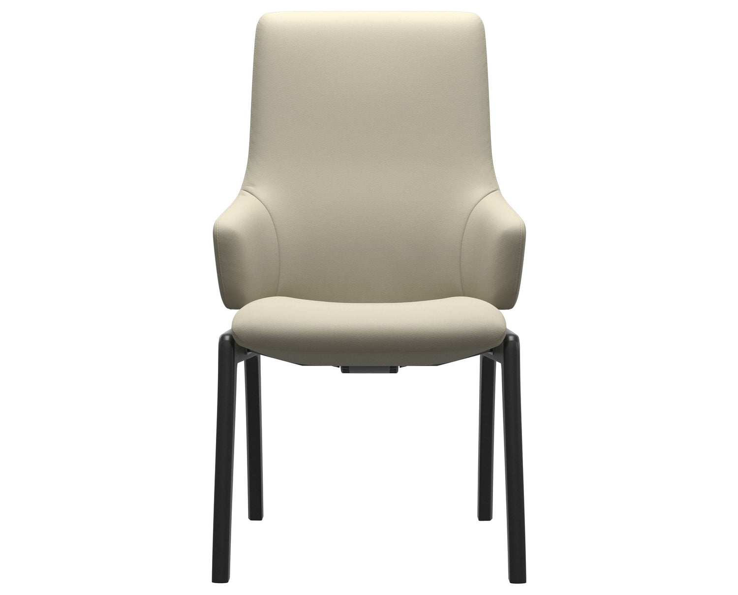 Laurel | High Back Dining Chair with D100 Vertical Legs with Arms