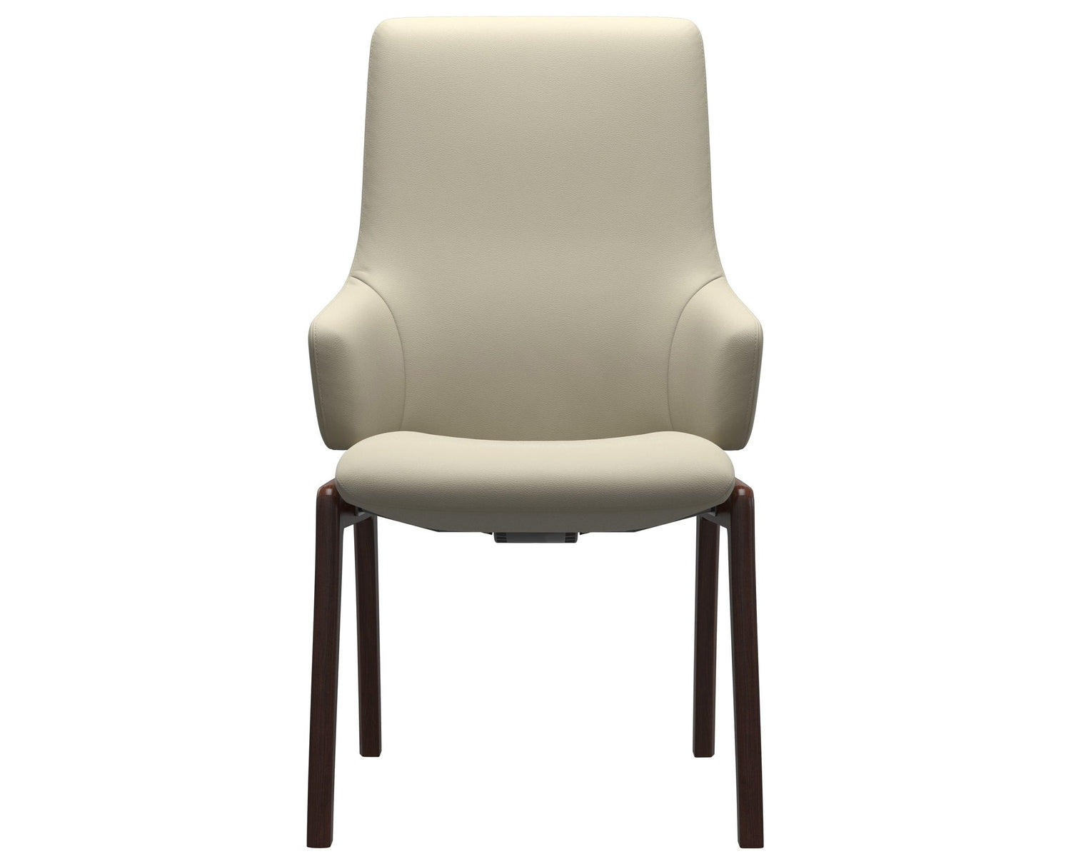 Laurel | High Back Dining Chair with D100 Vertical Legs with Arms