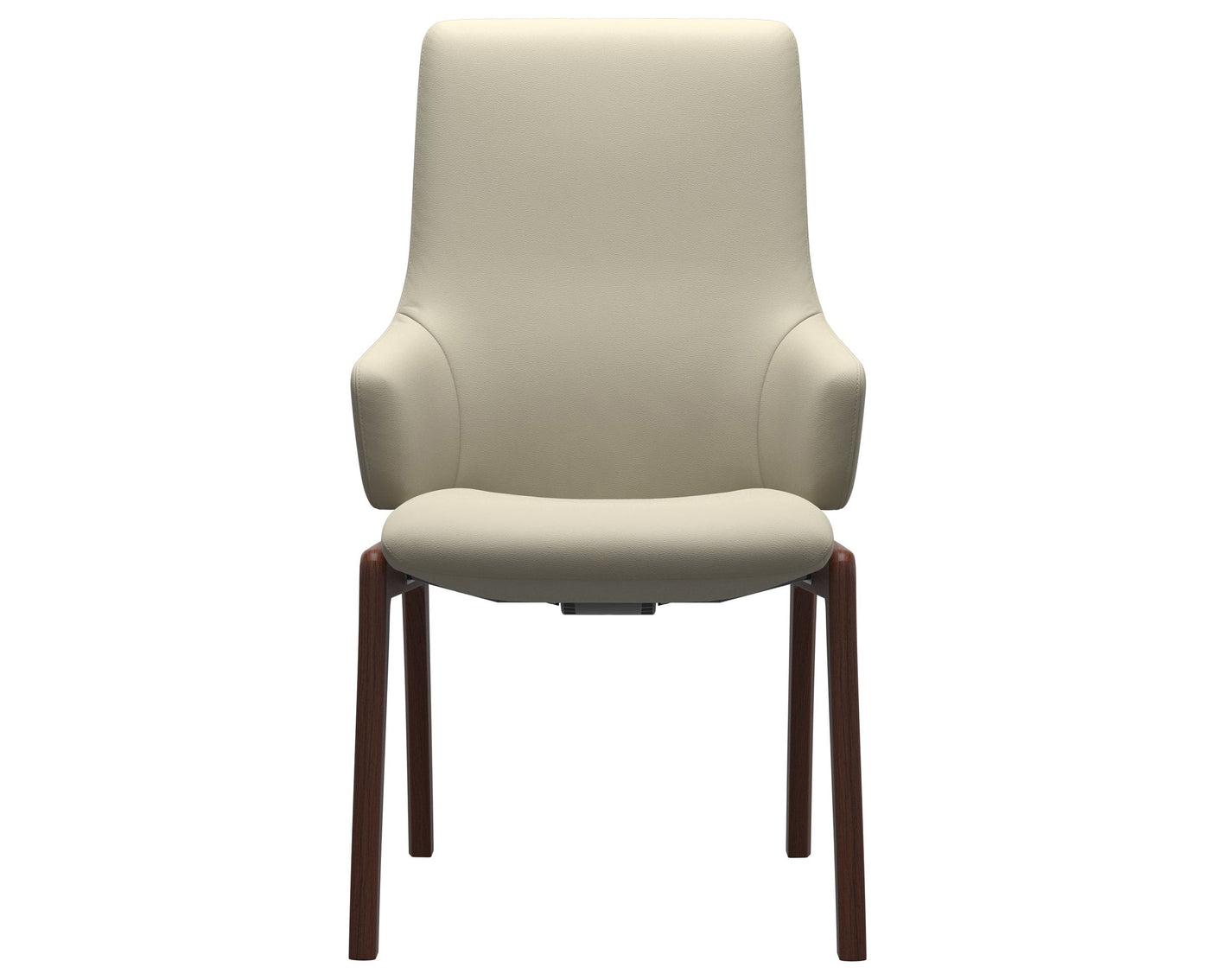 Laurel | High Back Dining Chair with D100 Vertical Legs with Arms