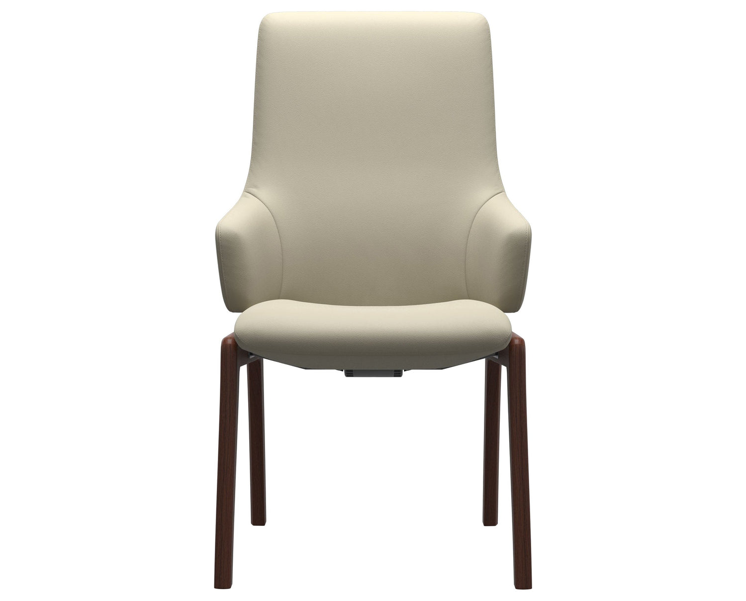 Laurel | High Back Dining Chair with D100 Vertical Legs with Arms