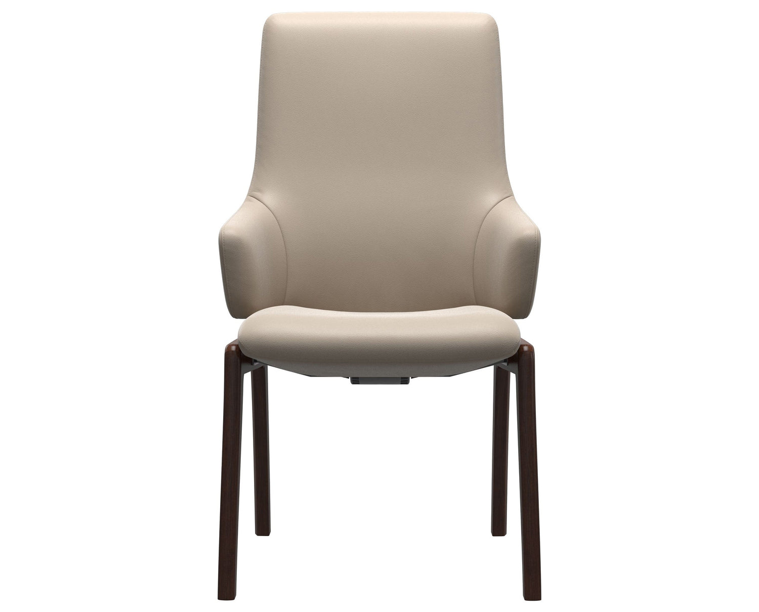 Laurel | High Back Dining Chair with D100 Vertical Legs with Arms