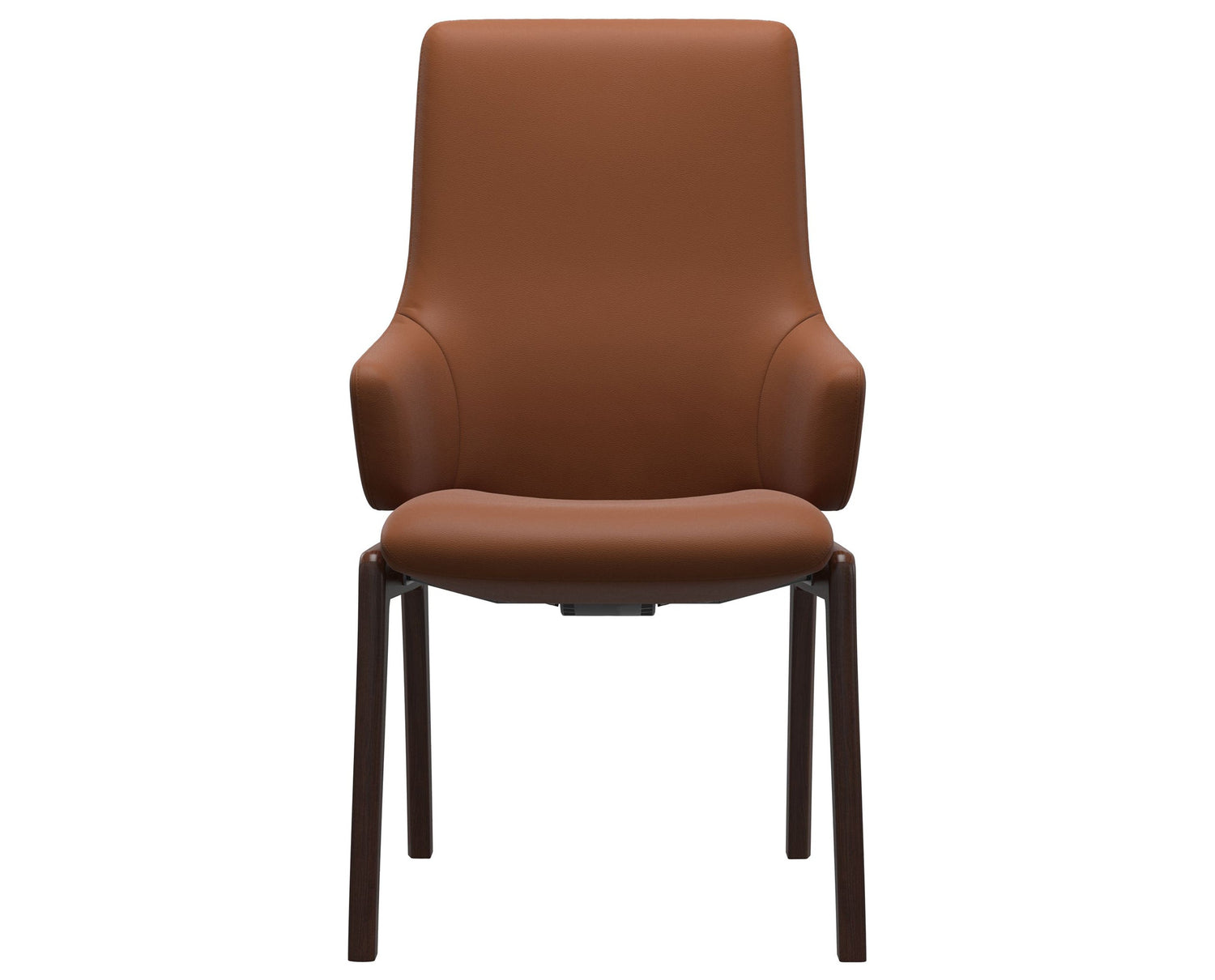 Laurel | High Back Dining Chair with D100 Vertical Legs with Arms