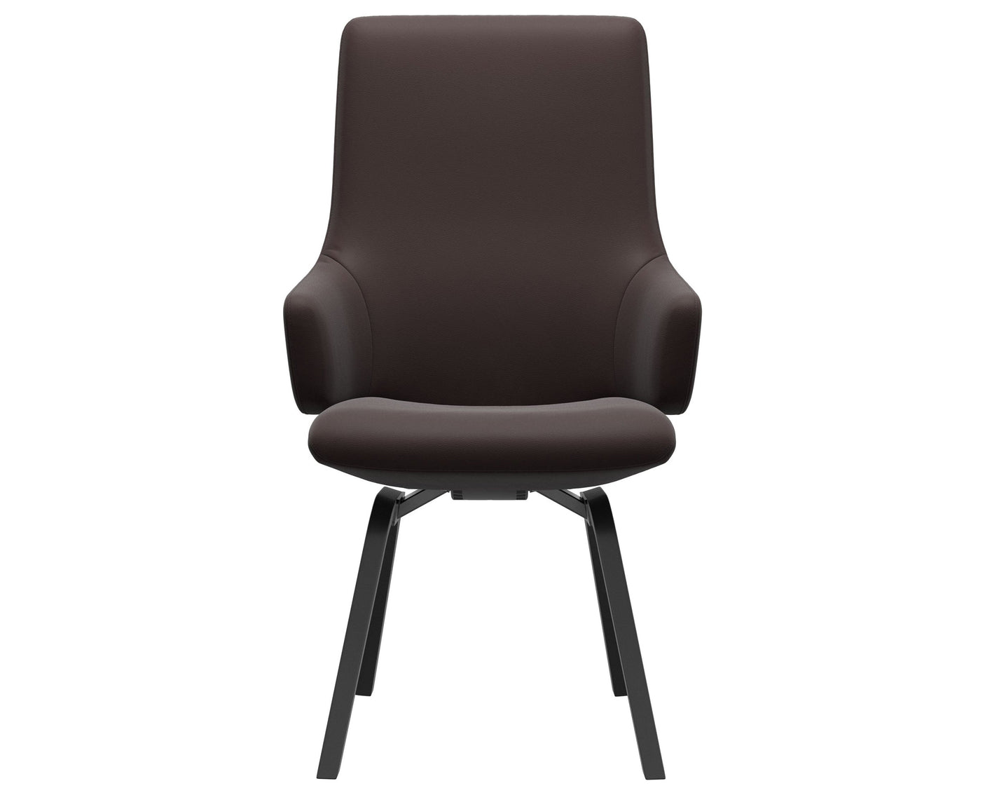 Laurel | High Back Dining Chair with D200 Slanted Legs with Arms