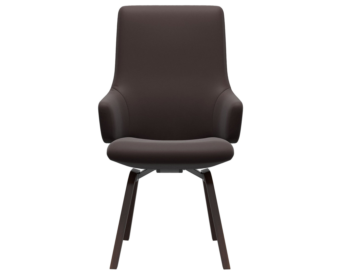 Laurel | High Back Dining Chair with D200 Slanted Legs with Arms