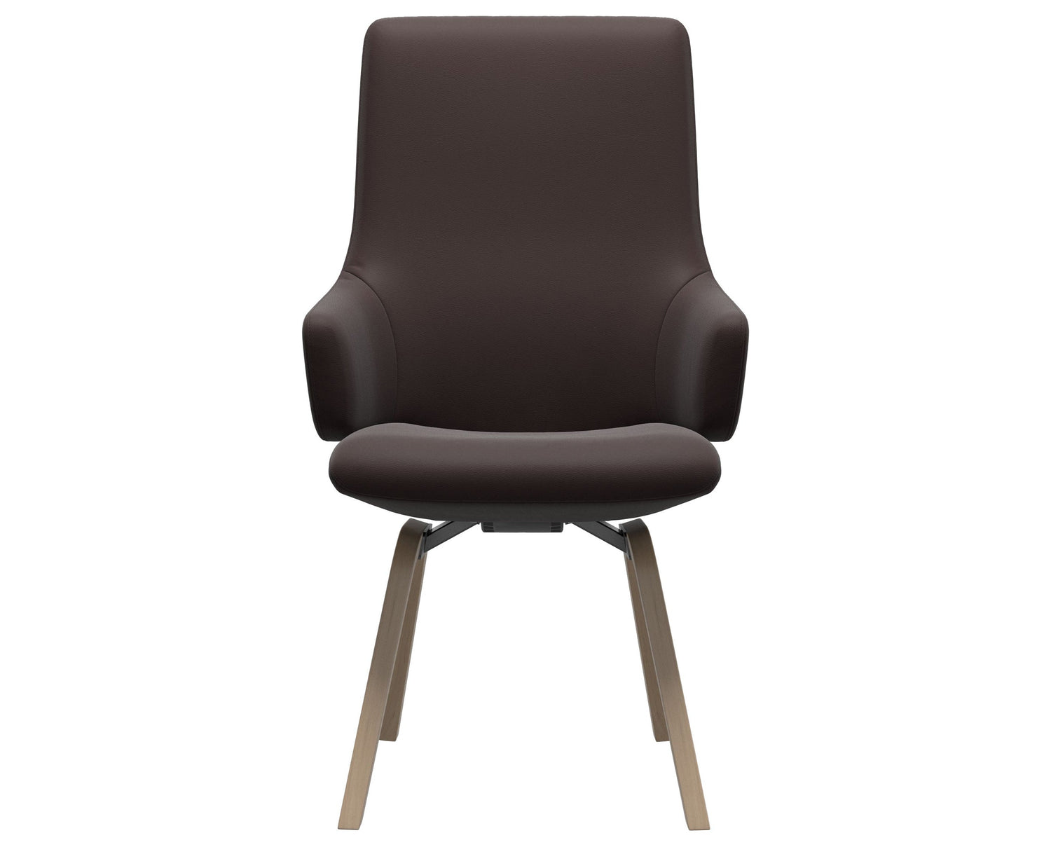 Laurel | High Back Dining Chair with D200 Slanted Legs with Arms
