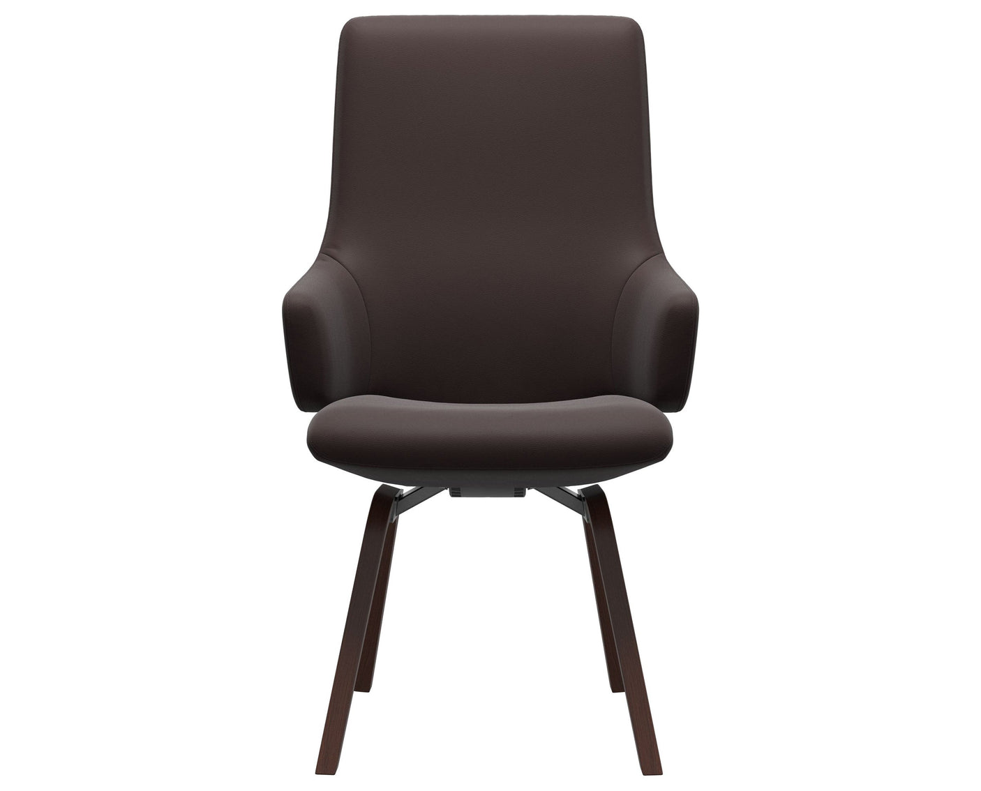 Laurel | High Back Dining Chair with D200 Slanted Legs with Arms