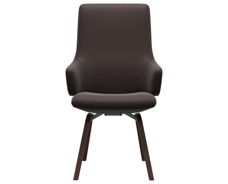 Laurel | High Back Dining Chair with D200 Slanted Legs with Arms