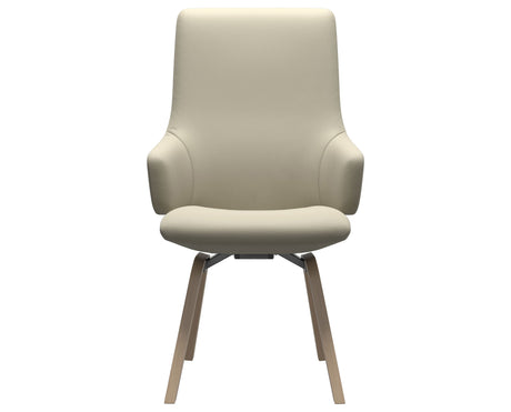 Laurel | High Back Dining Chair with D200 Slanted Legs with Arms