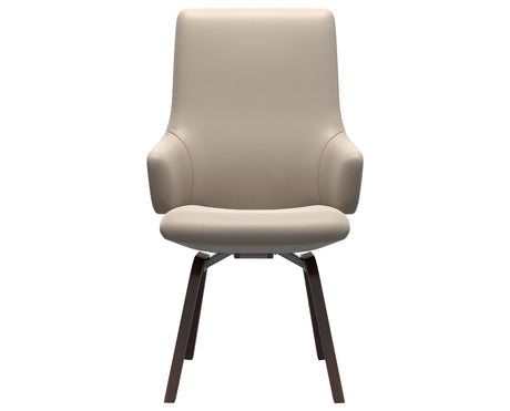 Laurel | High Back Dining Chair with D200 Slanted Legs with Arms