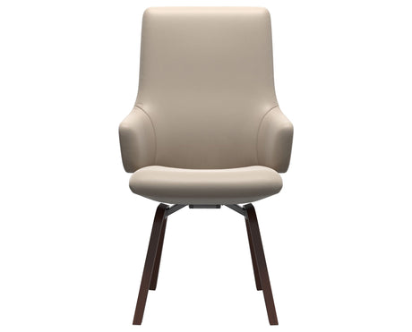 Laurel | High Back Dining Chair with D200 Slanted Legs with Arms
