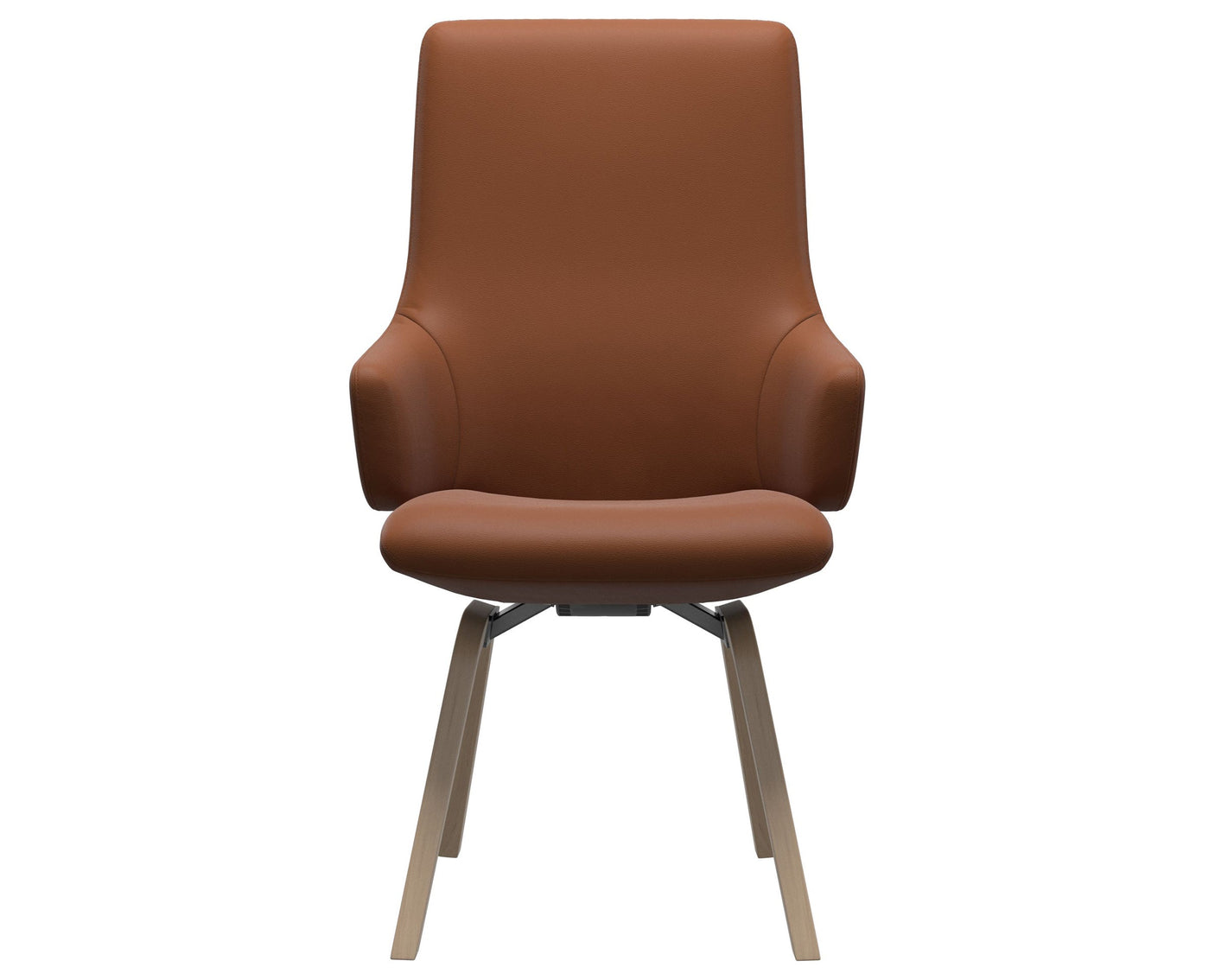 Laurel | High Back Dining Chair with D200 Slanted Legs with Arms
